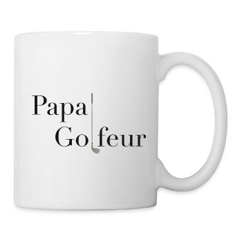 Papa golfeur - Mug blanc - blanc - Droite