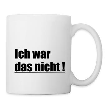 ich war das nicht1 - Tasse - Weiß - Rechts