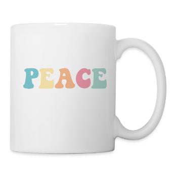 Peace Vintage für Friedensliebhaber - Tasse - Weiß - Rechts