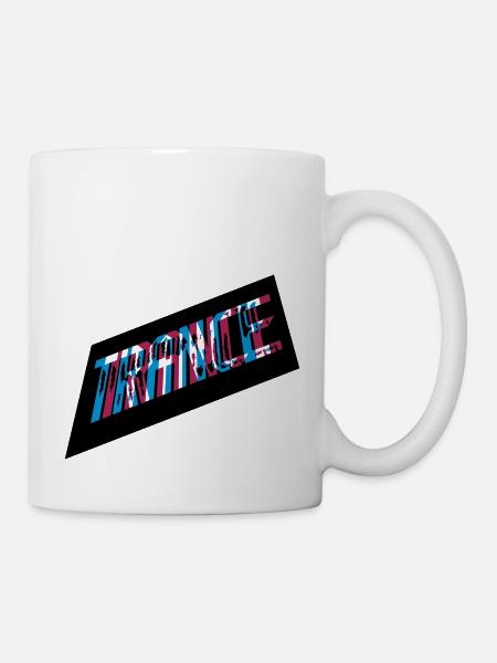 3D Effekt Trance Design - Tasse - Weiß