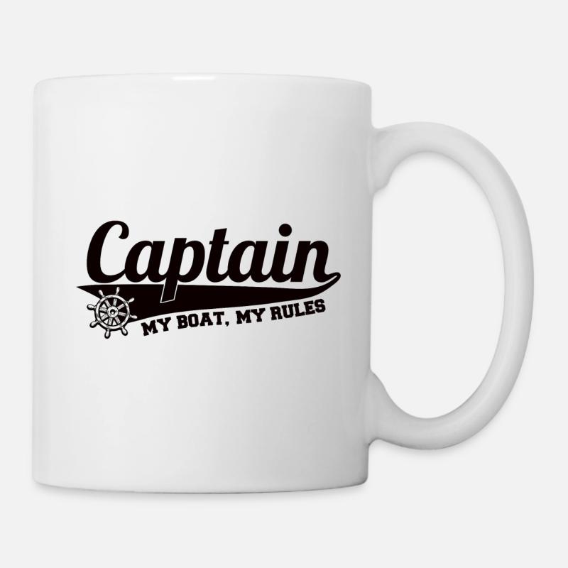 I am the captain and this is my boat! - Mug - white