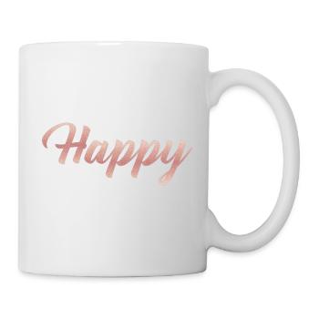 Happy - Tasse - Weiß - Rechts