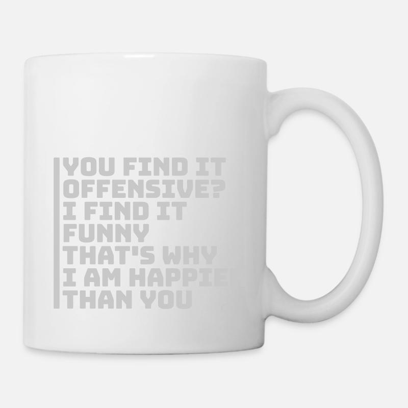 You find it offensive - Mug - white
