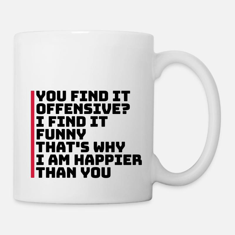 You find it offensive - Mug - white