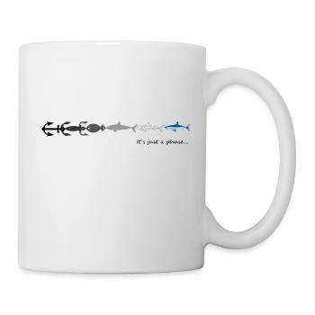Juste une ancre de requin de phase - Mug blanc - blanc - Droite