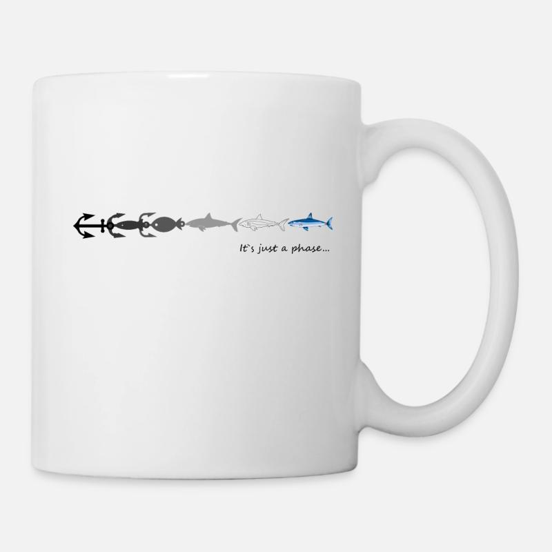 Just a Phase Shark Anker - Tasse - Weiß