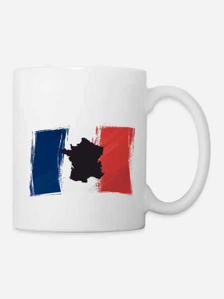 Frankreich - Tasse - Weiß