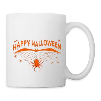 Halloween Happy Fledermäuse Halloween - Tasse - Weiß - Rechts