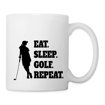 Golf Golfer Saying Golf Ball Golf Clubs - Mug - white - Right