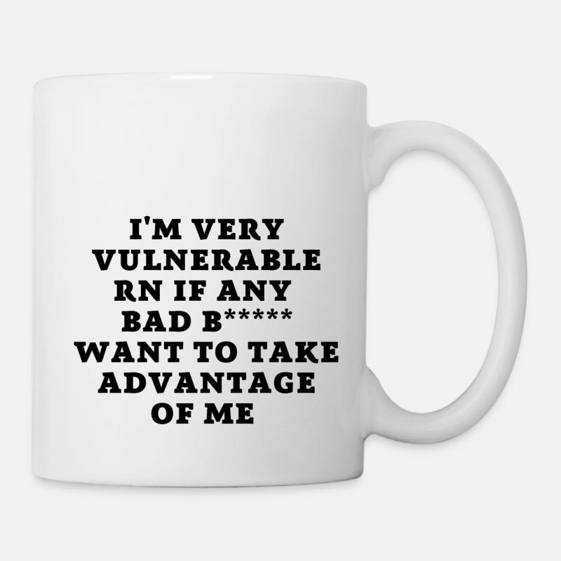 Vulnerable - Tasse - Weiß