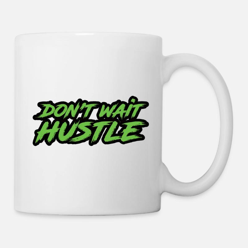 Vent ikke trængsel - Kop/krus - hvid