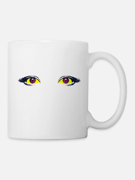 Eyes only - Tasse - Weiß