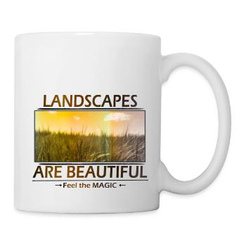 Landscapes are Beautiful - Tasse - Weiß - Rechts