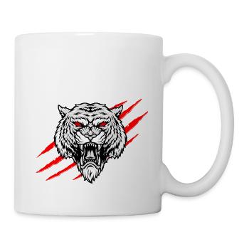 Böser Tiger - Tasse - Weiß - Rechts