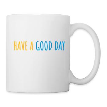Bonne journée - Mug blanc - blanc - Droite
