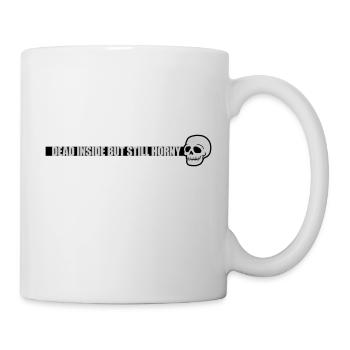 dead inside but horny - Mug - white - Right