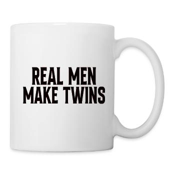 Real Men Make Twins - Tasse - Weiß - Rechts