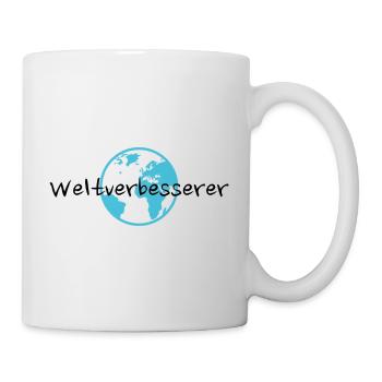 Weltverbesserer - Tasse - Weiß - Rechts