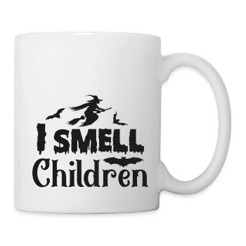 Je sens l’odeur des enfants Halloween - Mug blanc - blanc - Droite