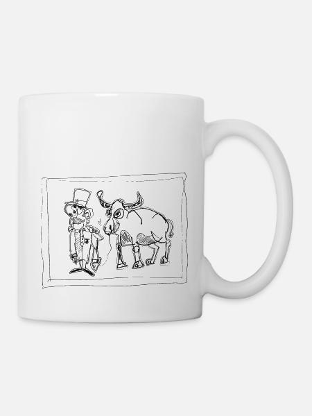 Le taureau - Mug blanc - blanc