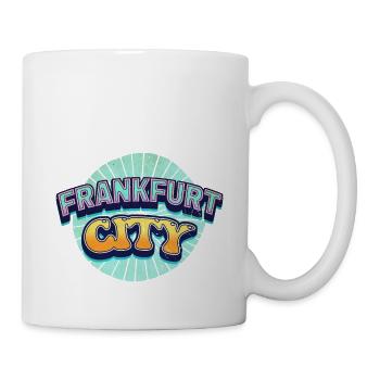 Frankfurt Germany City Font Pop Art Comic - Mug - white - Right