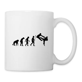 Entwicklung des Karate - Tasse - Weiß - Rechts
