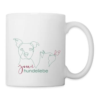 jowi_hundeliebe - Hund- und Katzenkopf - Tasse - Weiß - Rechts