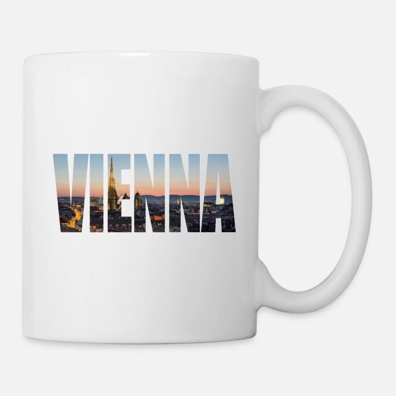 vienna wien - Tasse - Weiß