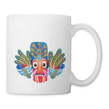 masque coloré Sri lanka - Mug blanc - blanc - Droite