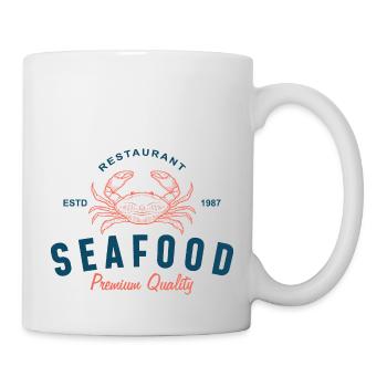 Restaurant de fruits de mer, millésime de qualité supérieure - Mug blanc - blanc - Droite