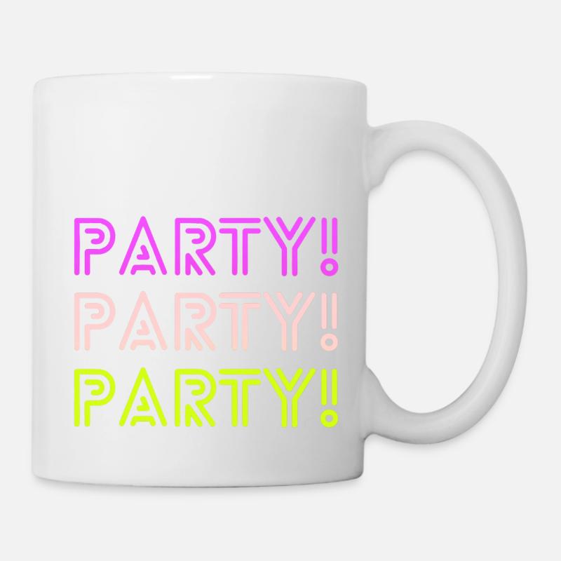 Parti! Parti! Parti! - Mug blanc - blanc