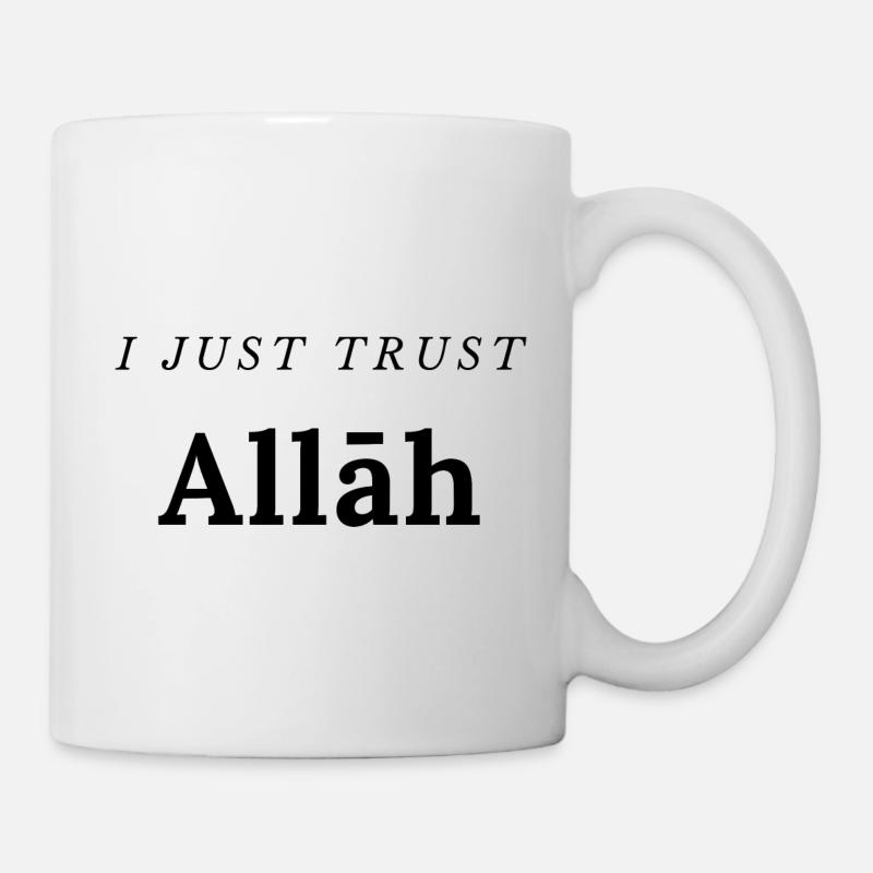 Ich vertraue Allāh einfach - Tasse - Weiß