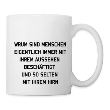 Dicton drôle - Mug blanc - blanc - Droite