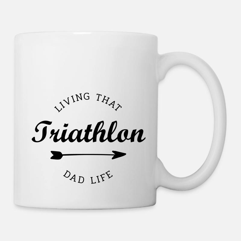 triathlon dad life - Mug - white