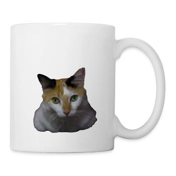 Nina die Katze - Tasse - Weiß - Rechts