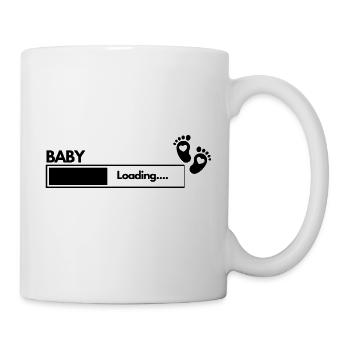 Drôle de dire Baby Loading - Mug blanc - blanc - Droite