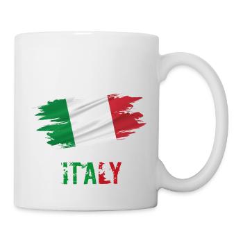 Flagge Patriot Geschenk Heimat Land Fahne Italien - Tasse - Weiß - Rechts