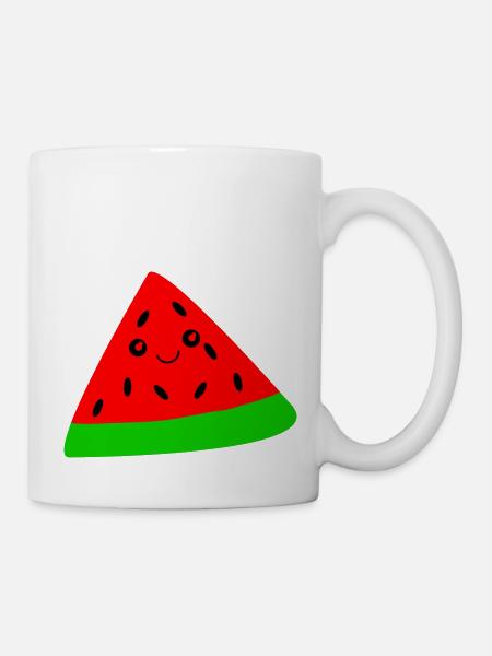 Melone - Tasse - Weiß