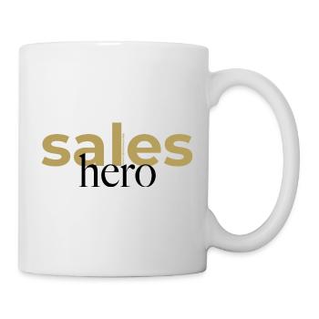 Sales Hero Spruch - Tasse - Weiß - Rechts