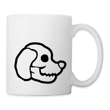 Skull Dog Halloween Squelette - Mug blanc - blanc - Droite
