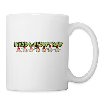 Merry Christmas Weihnachtswichtel - Tasse - Weiß - Rechts