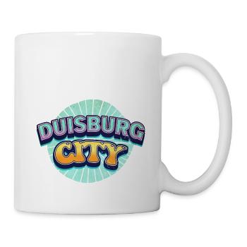 Duisburg Germany City Font Pop Art Comic - Mug - white - Right