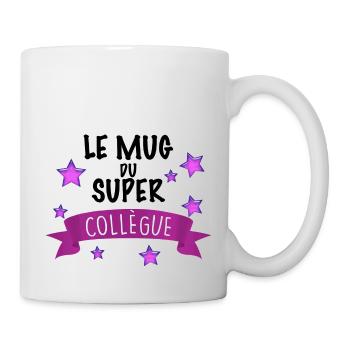 Mug Pour Mon Super Collègue Qui Assure - Mug blanc - blanc - Droite