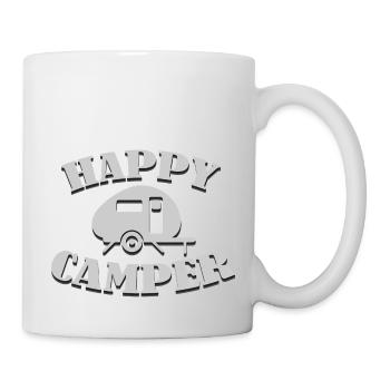 happy camper - camping life - Mug blanc - blanc - Droite