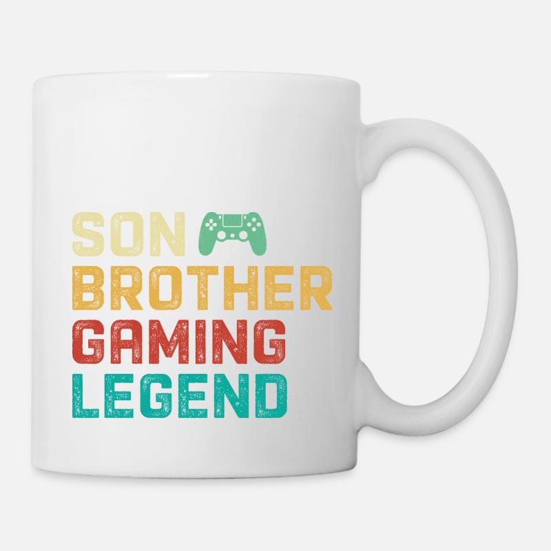 3 Son brother gaming legend - Tasse - Weiß
