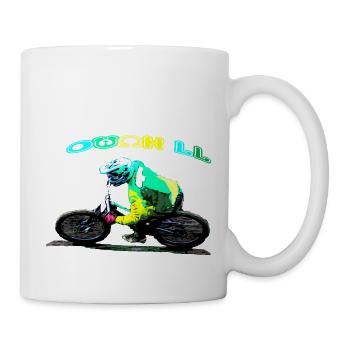 MTB downhill mountain bike - Mug - white - Right