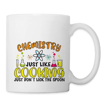 Chemistry is like cooking Funny chemist gift - Mug - white - Right