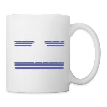 funky peace symbol green love awesome global peace - Tasse - Weiß - Rechts