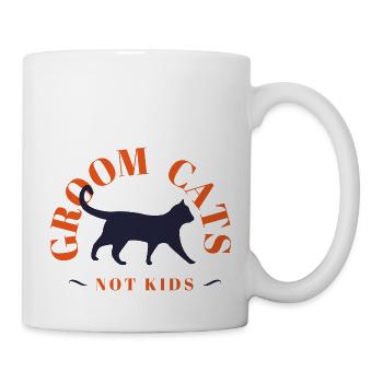 Fun Groom Cats v2 - Tasse - Weiß - Rechts