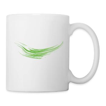 Farbkleckse Kleckse Farbspritzer Maler Geschenk - Tasse - Weiß - Rechts
